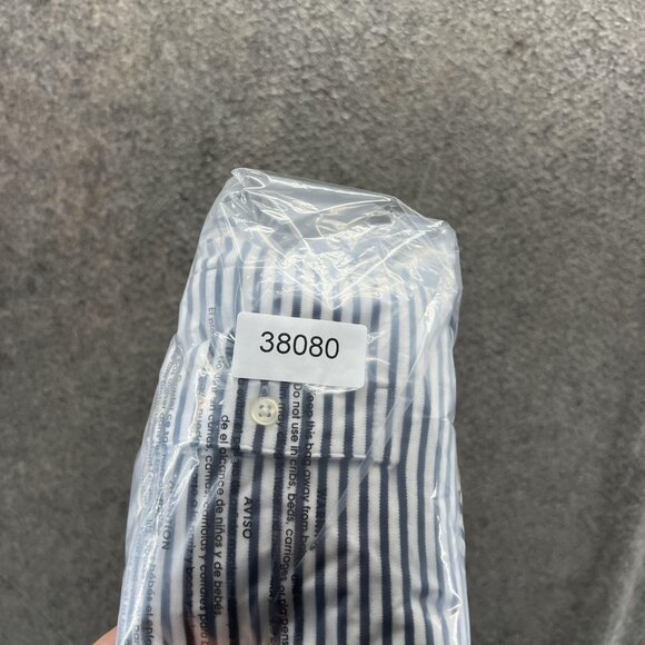 Polo Ralph Lauren Polo Shirt Mens XL Navy White Stripe Classic Fit Cotton Logo - Picture 12 of 12